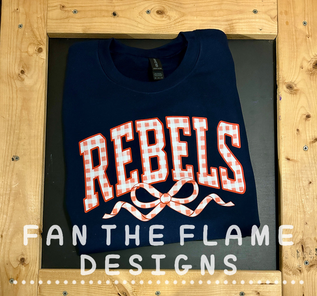 Red Gingham Rebels Tee/Sweatshirt