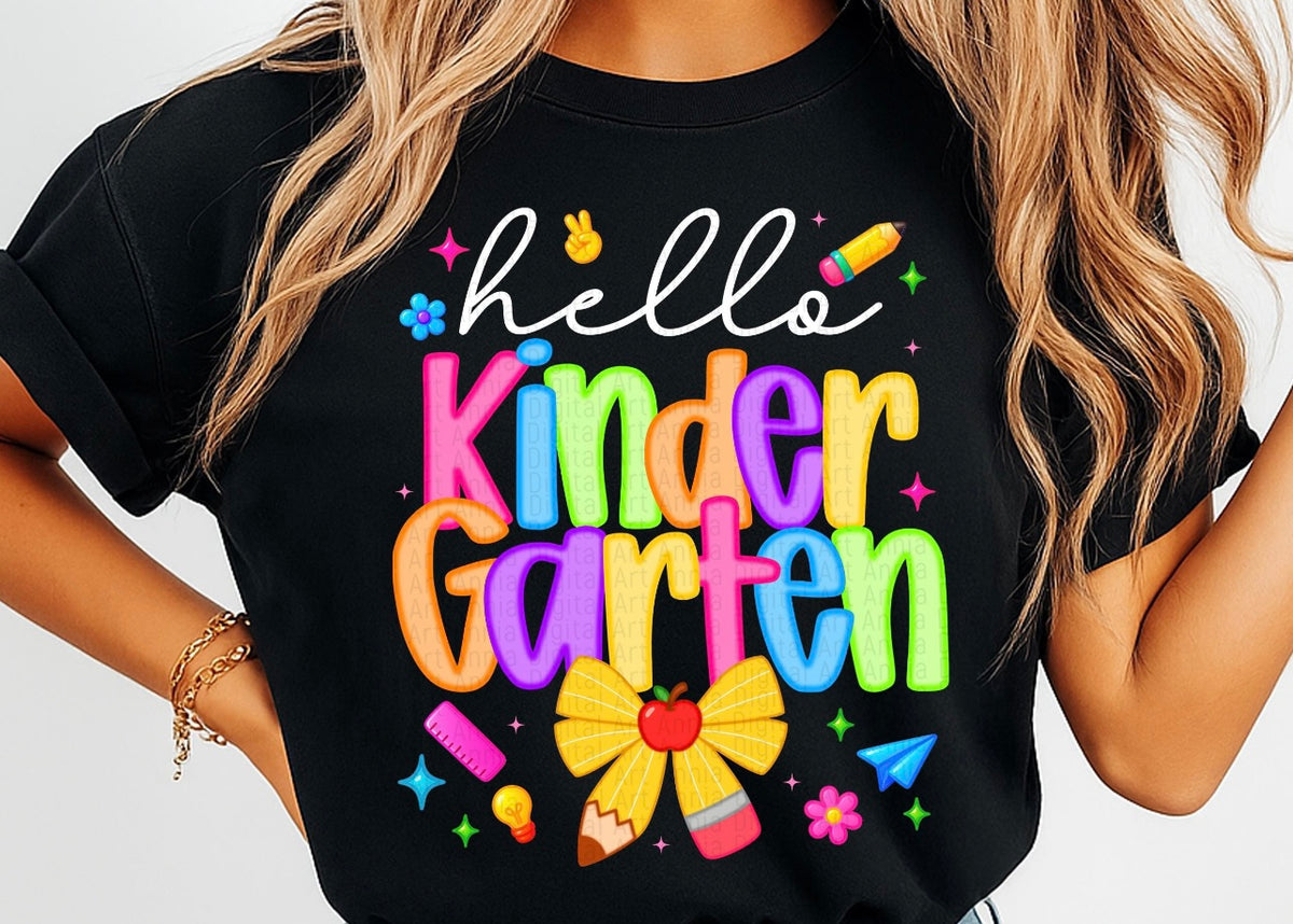 Hello Kindergarten tee/sweatshirt