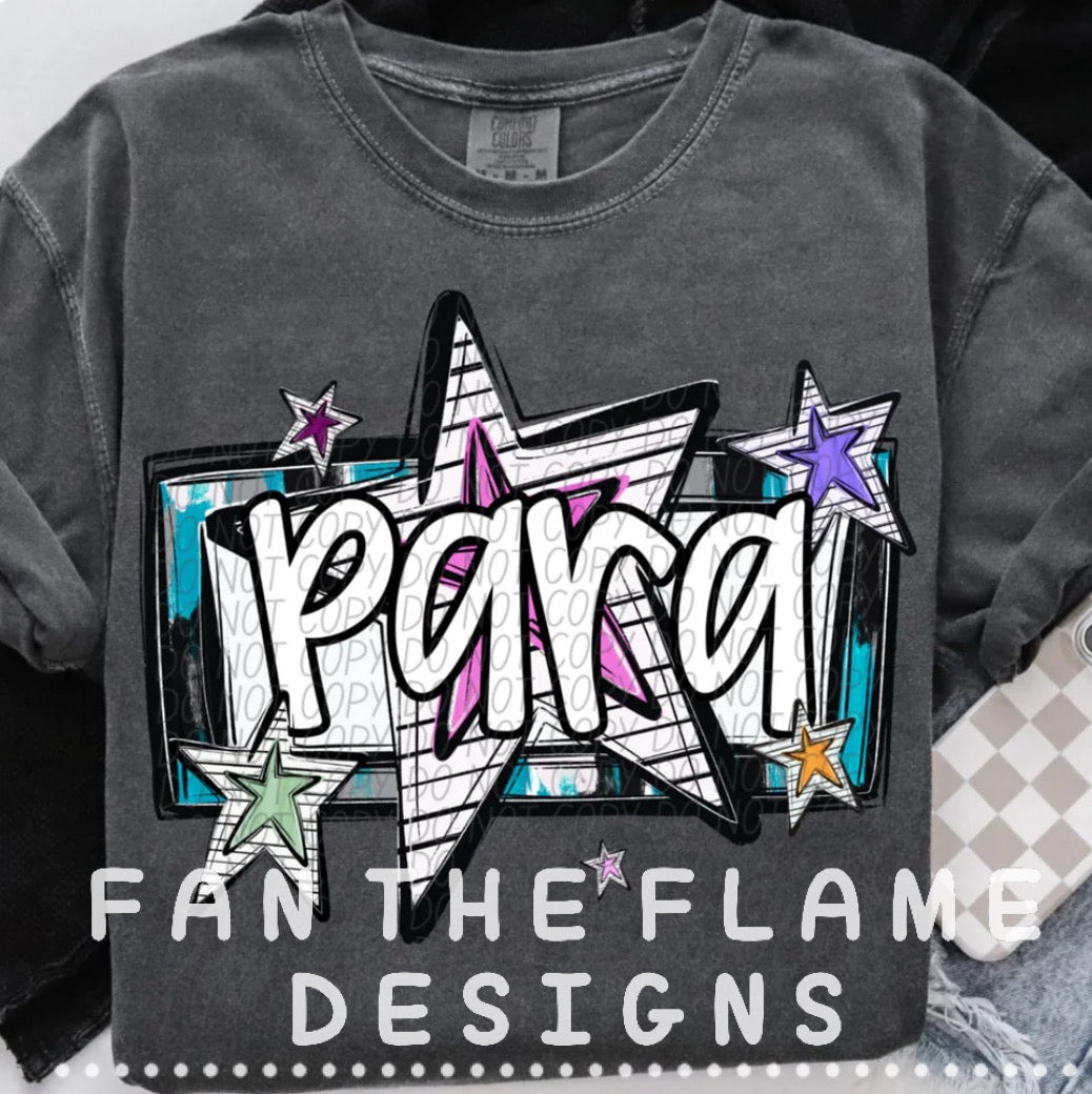 Teacher Stars tee/sweatshirt