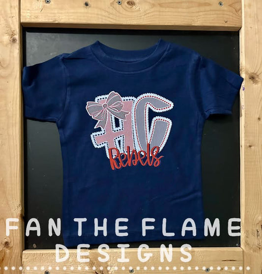 HC Rebels Seersucker, Ruffles and Pearls Tee/Sweatshirt