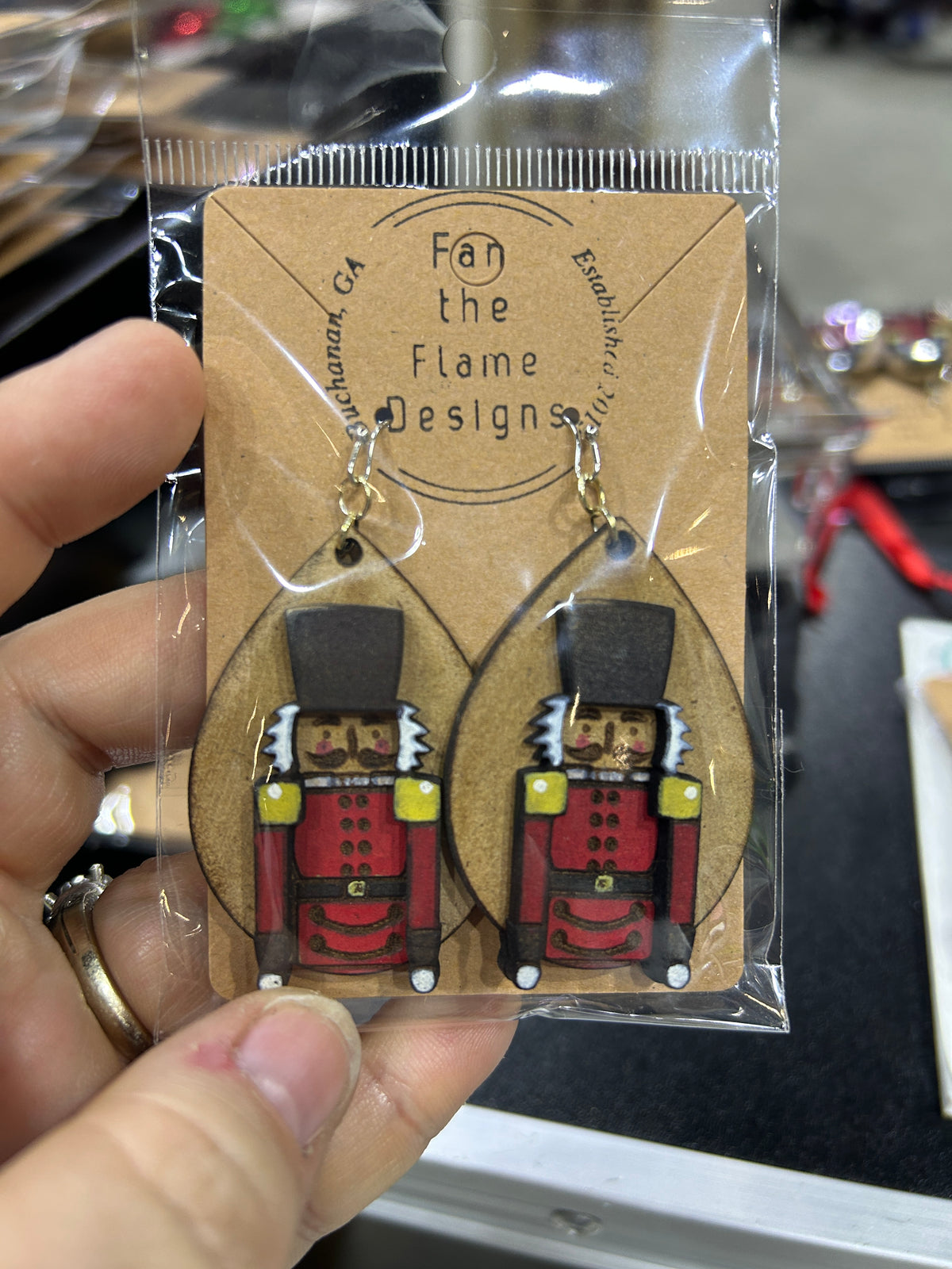 Nutcracker Handmade Dangle Earrings