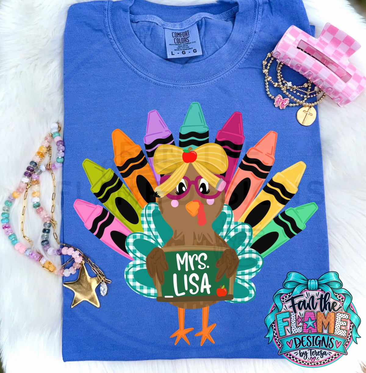 Teacher Turkey with name plate