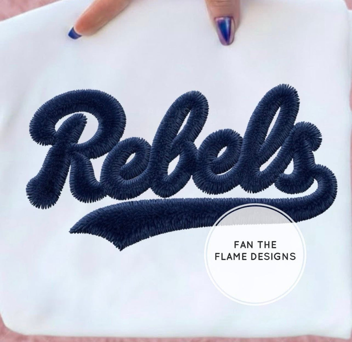 Faux Chenille Rebels Short/Long/Sweatshirt