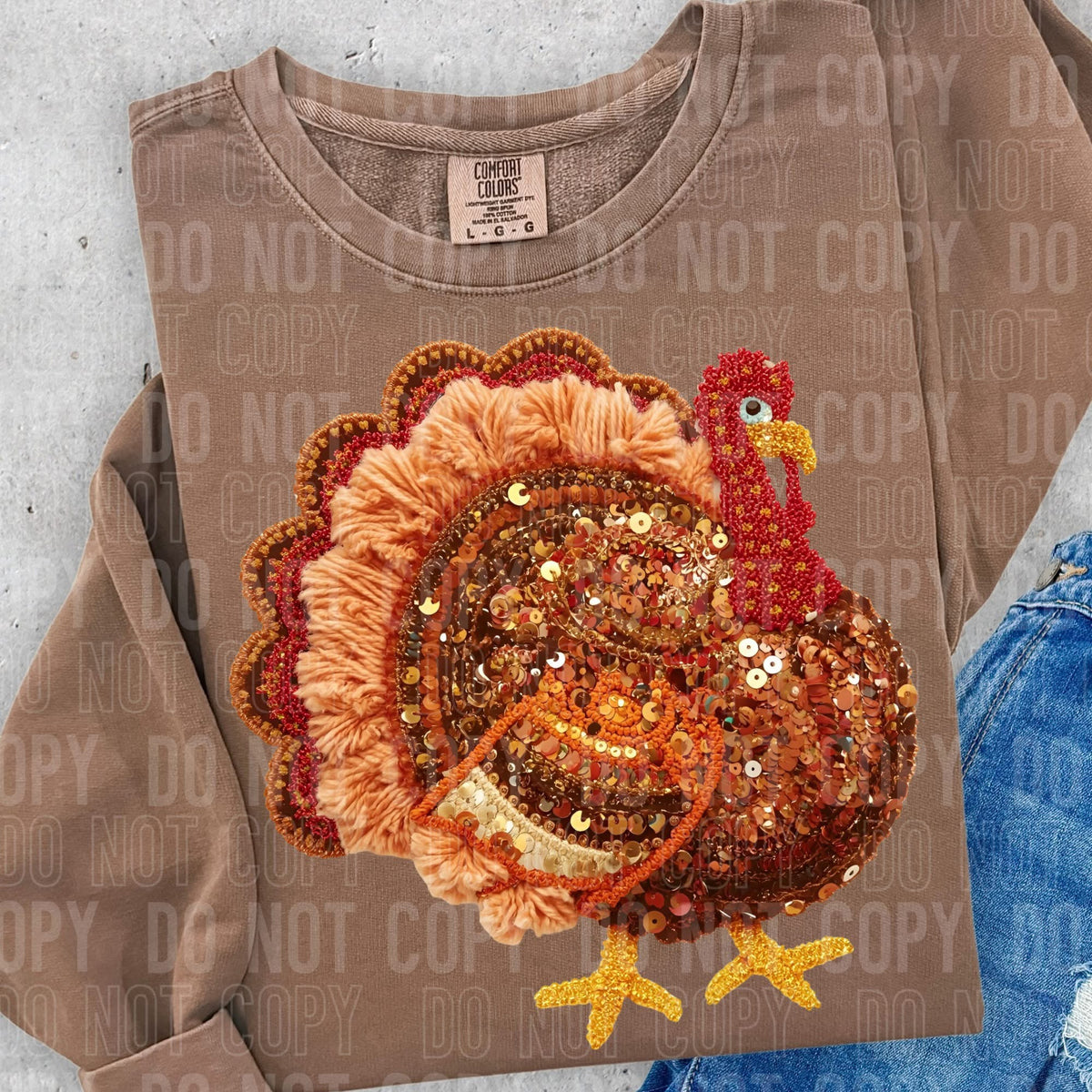 Turkey realistic yarn Tee/Sweatshirt