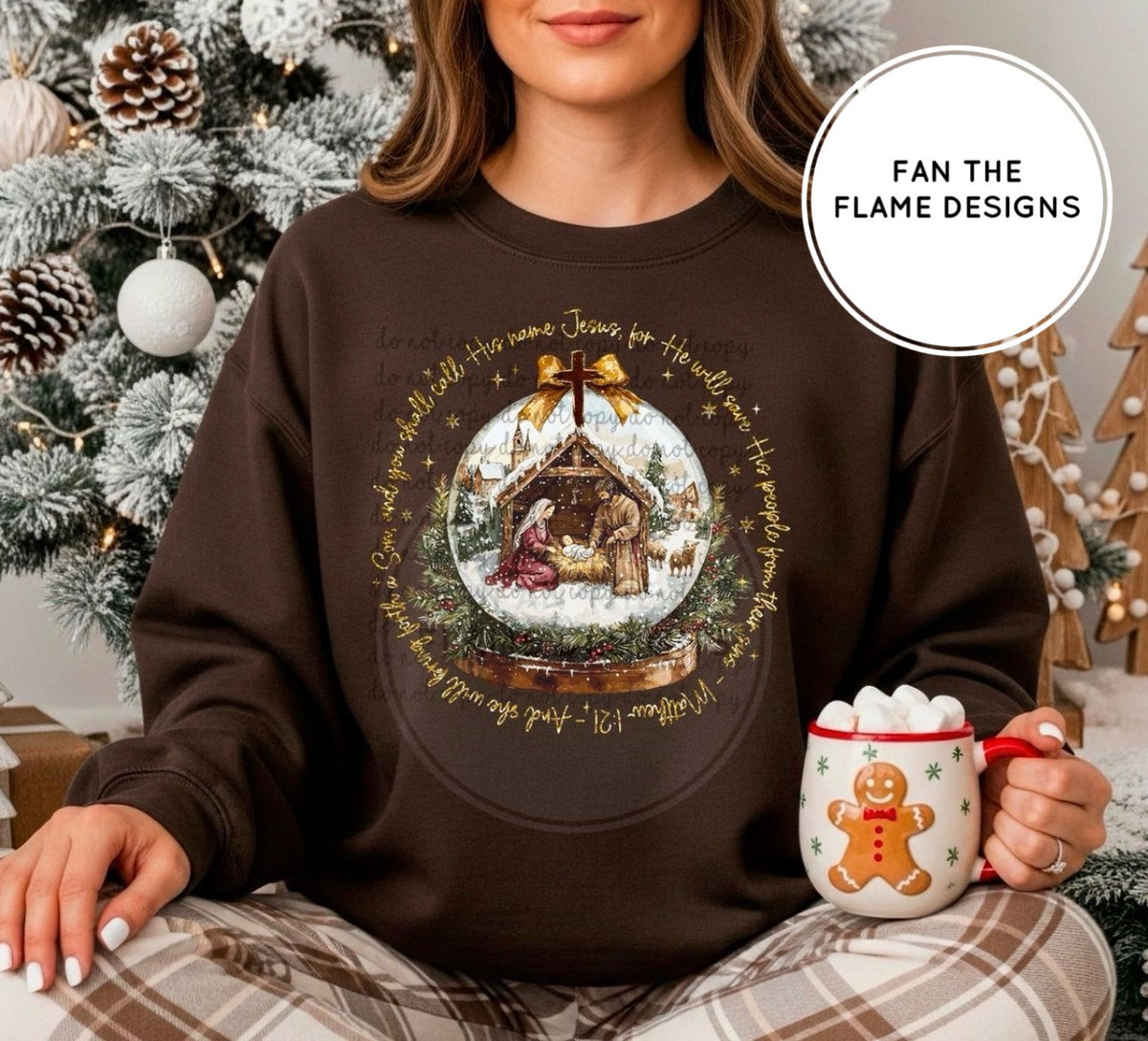 Vintage Christmas Night Globe Tee/Sweatshirt