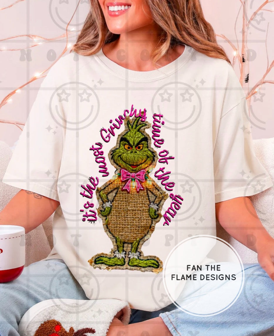 It’s the most *greenest* time of the year Faux Burlap & Light Short/Long/Sweatshirt