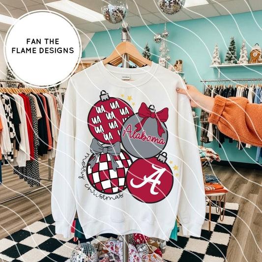 Retro Alabama Christmas Ornaments Tee/Sweatshirt