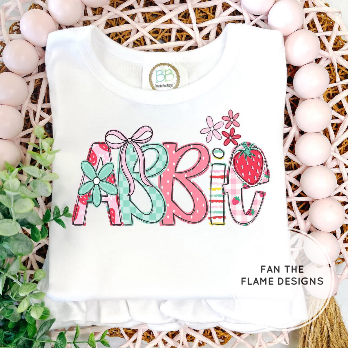 Personalized Strawberry Patch