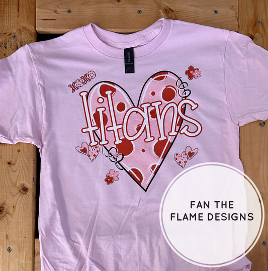 Titans Valentine Heart Short/Long/Sweatshirt