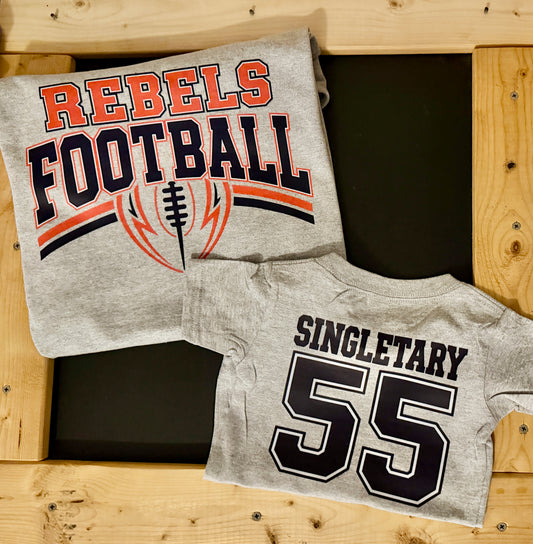 Custom Rebel Football