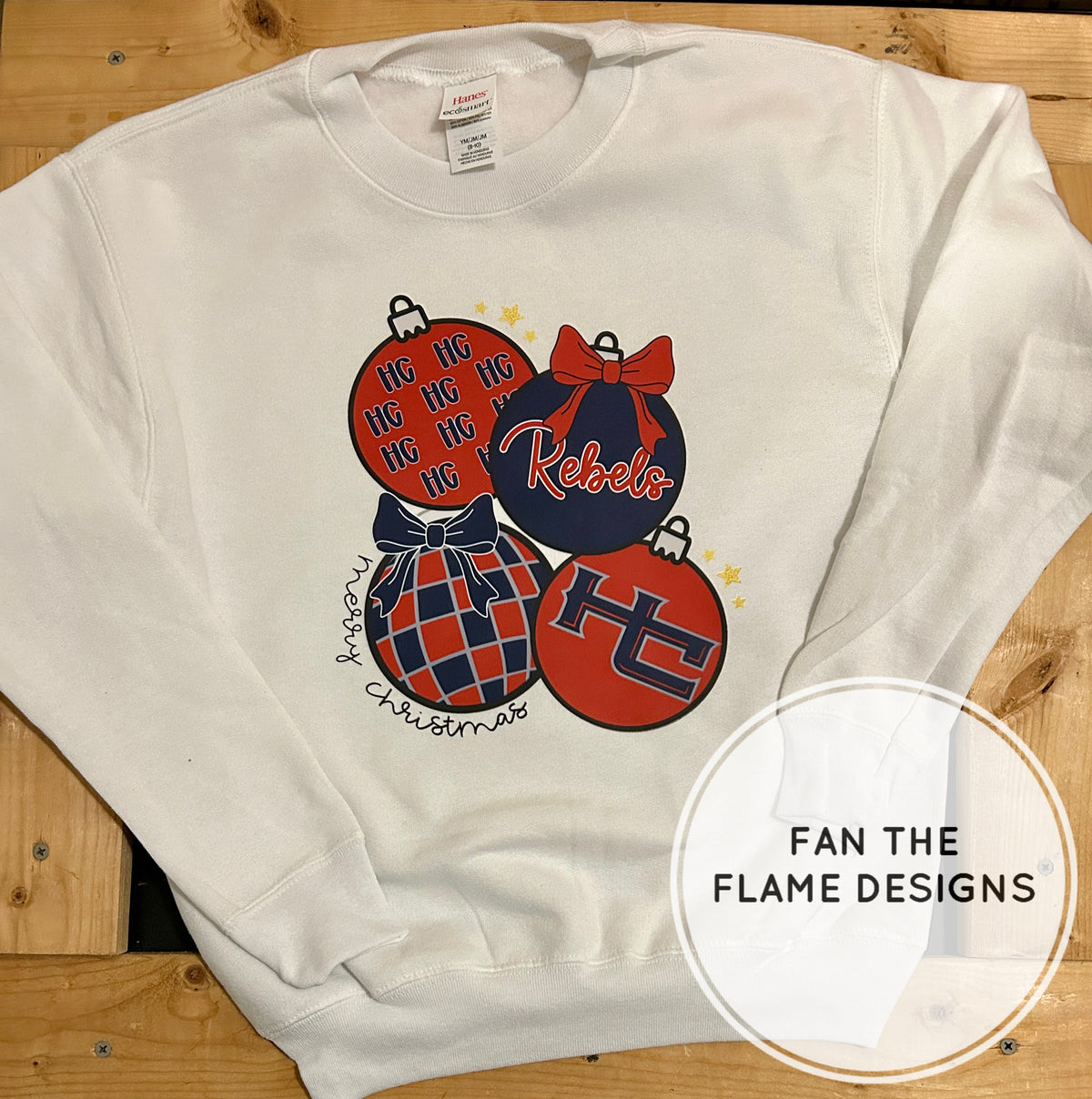 HC Retro Football Christmas Ornaments Tee/Sweatshirt