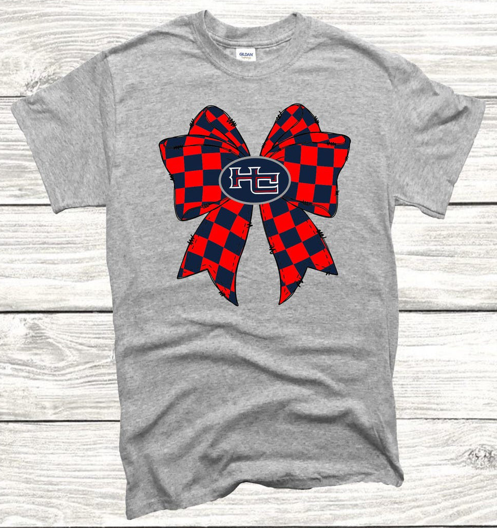 HC Rebels with checked bow Tee/Sweatshirt
