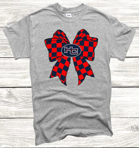 HC Rebels with checked bow Tee/Sweatshirt