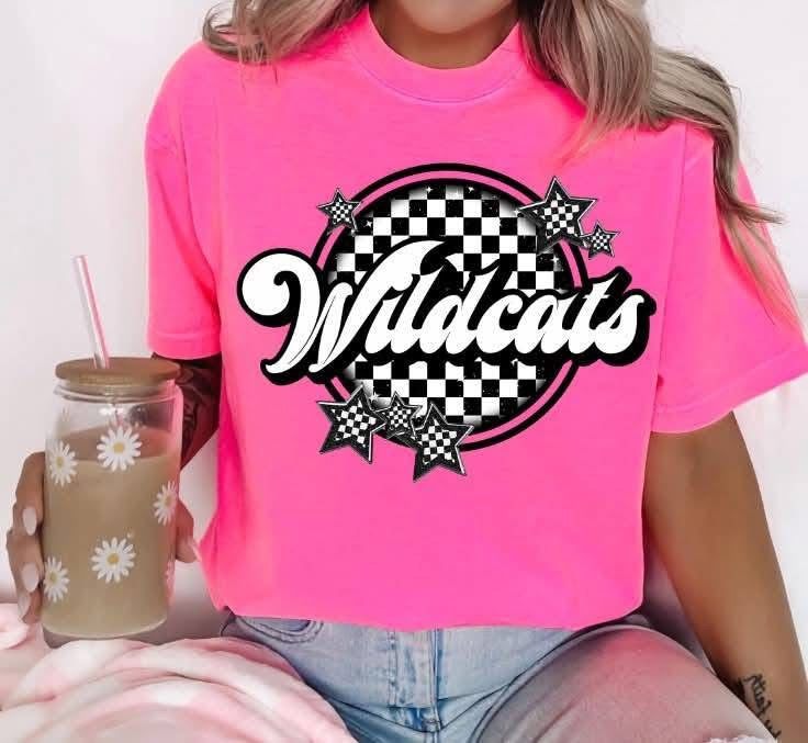 Checkered circle Mascots tee/sweatshirt