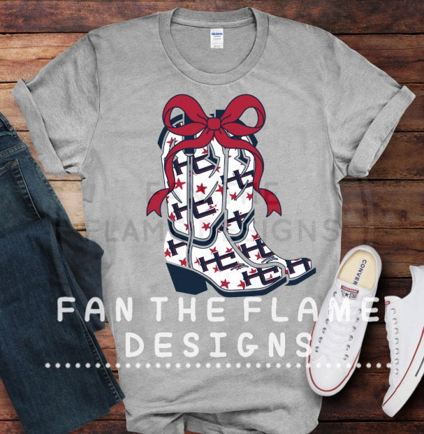 Custom HC Rebel Cowgirl Boot Tee/Sweatshirt