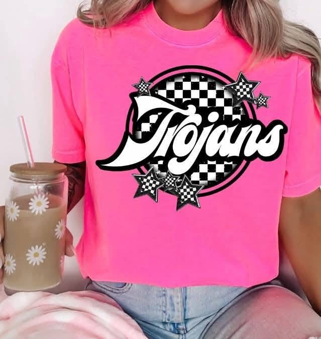 Checkered circle Mascots tee/sweatshirt