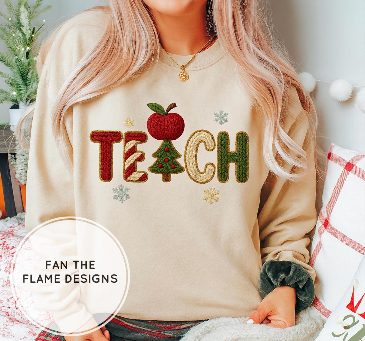 Faux Yarn Teach Short/Long/Sweatshirt