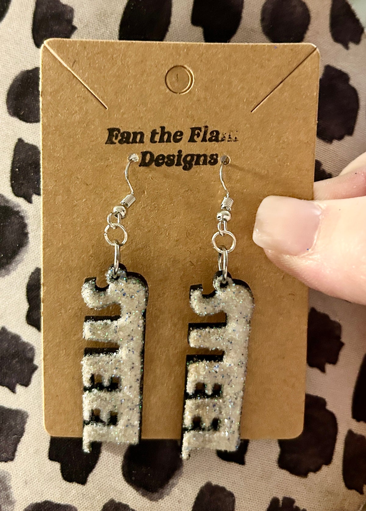 Handmade Steel Dangle Earrings