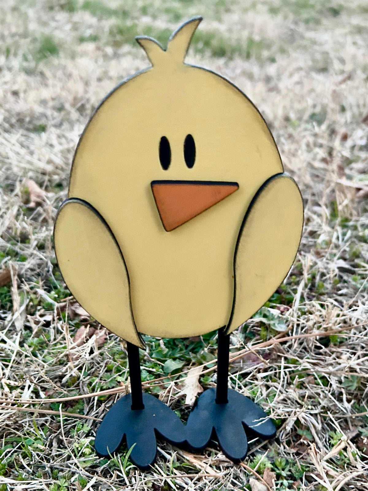 Handmade Wooden Standing Chick