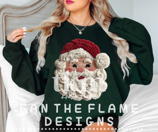 Punchwork Santa Tee/Sweatshirt