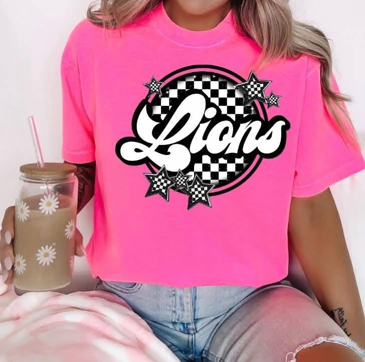 Checkered circle Mascots tee/sweatshirt