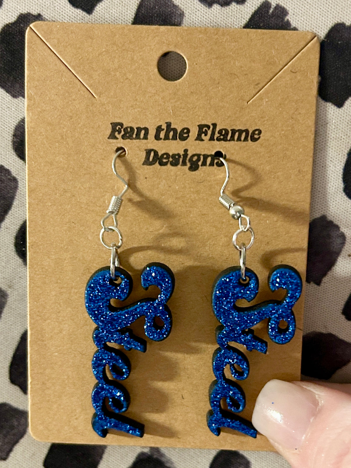 Handmade Steel Dangle Earrings