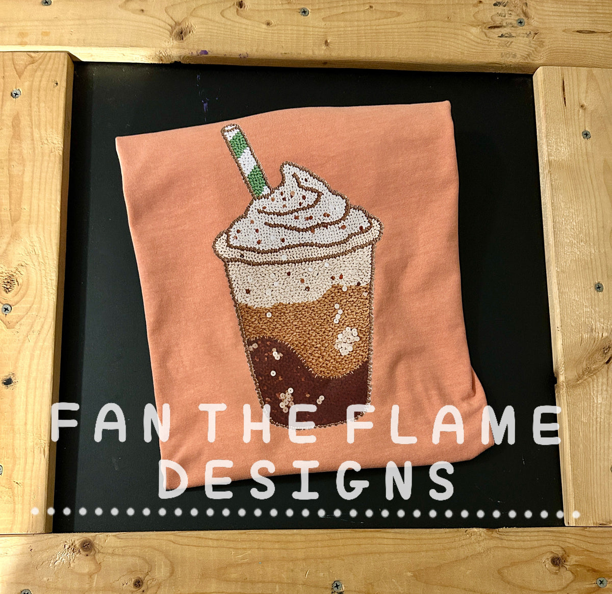 Coffee scene realistic yarn Tee/Sweatshirt