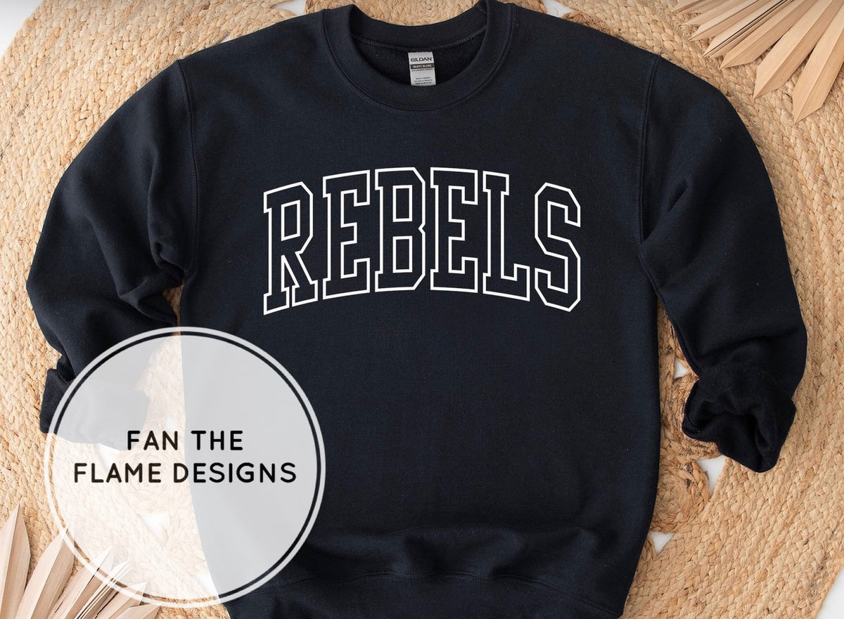 Rebels Varsity Letters Short/Long/Sweatshirt