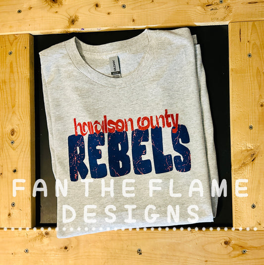 Haralson County Rebel Distressed tee/tank