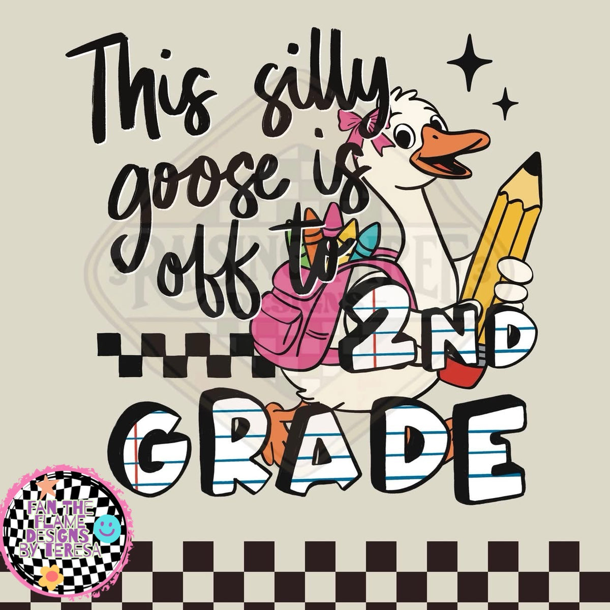 Silly Goose goes to school tee