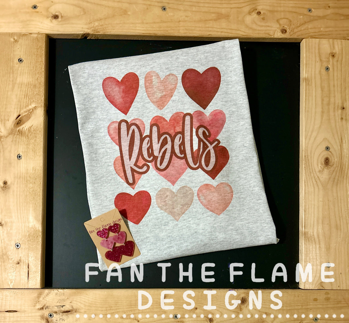 Watercolor Rebels Hearts tee/sweatshirt