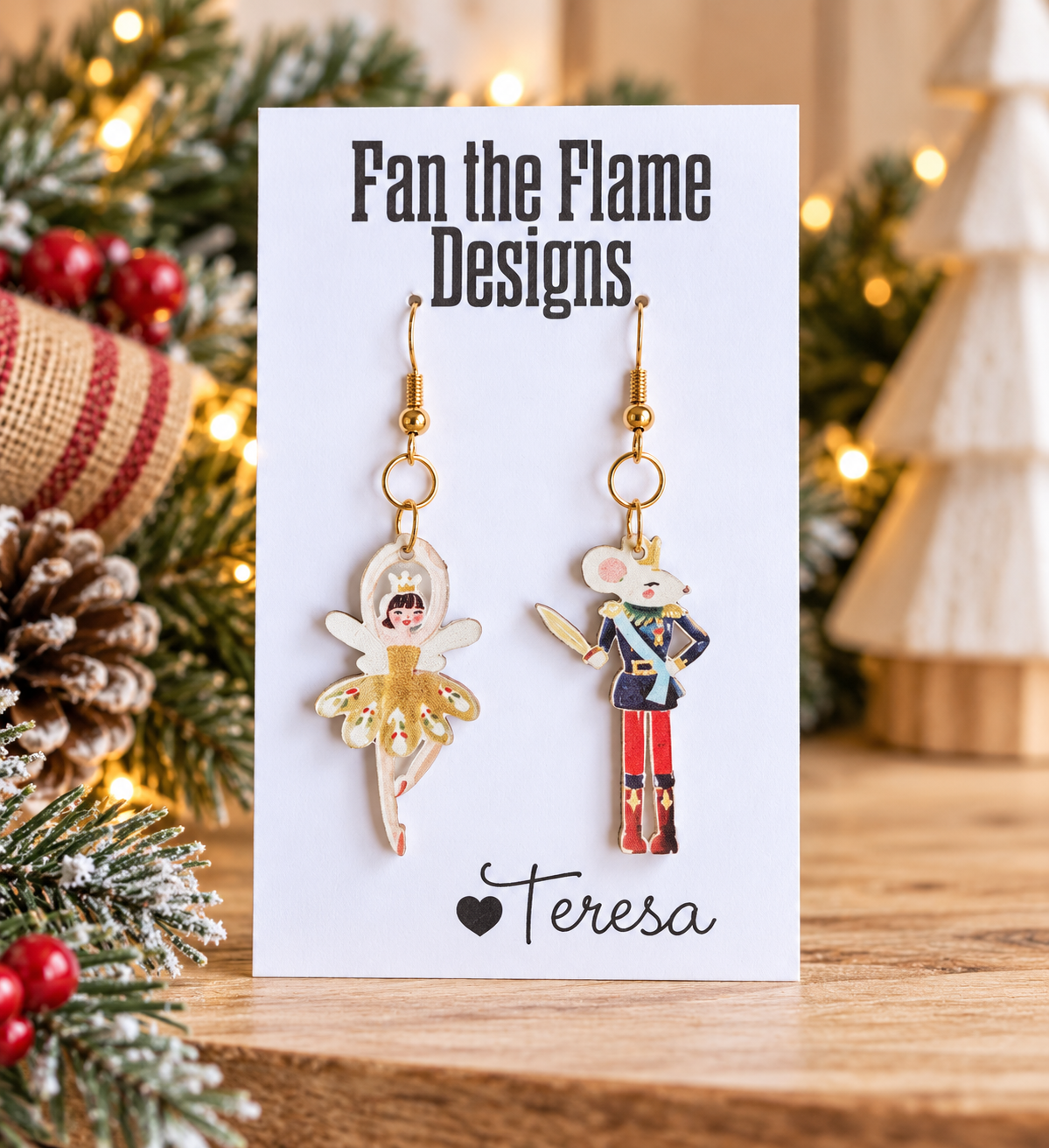 Nutcracker Dangle earrings