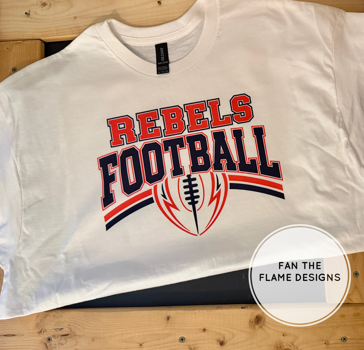 Custom Rebel Football