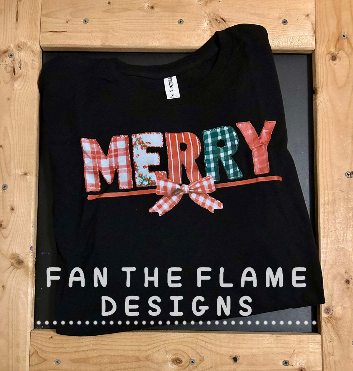Patchwork Merry Short/Long Tee/Sweatshirt