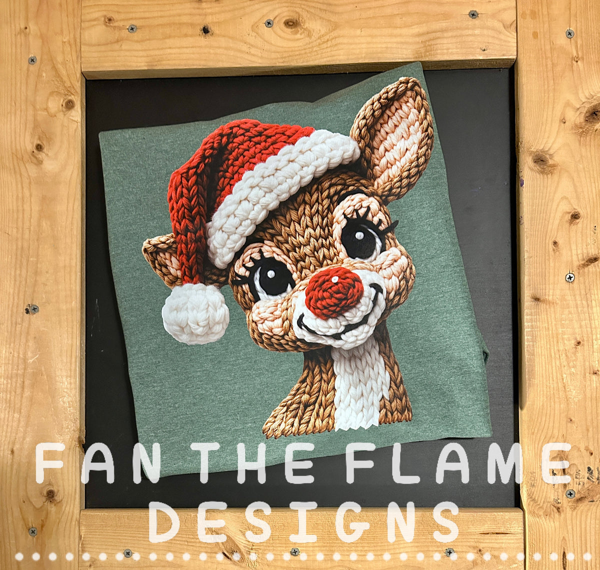 Christmas Reindeer Crochet Tee/Sweatshirt