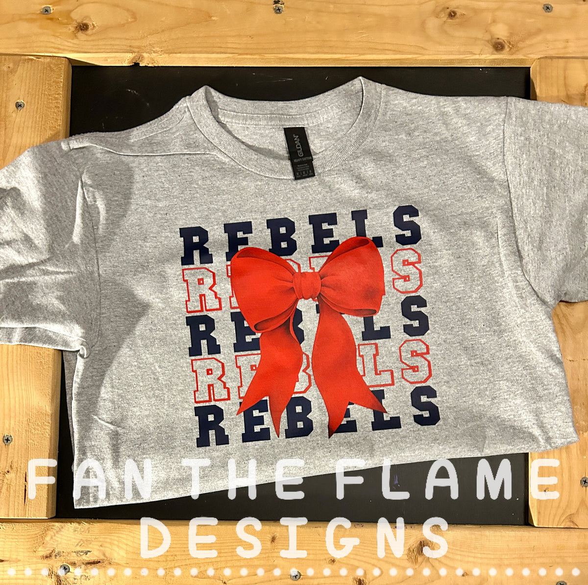 Stacked Rebels with bow Tee/Sweatshirt