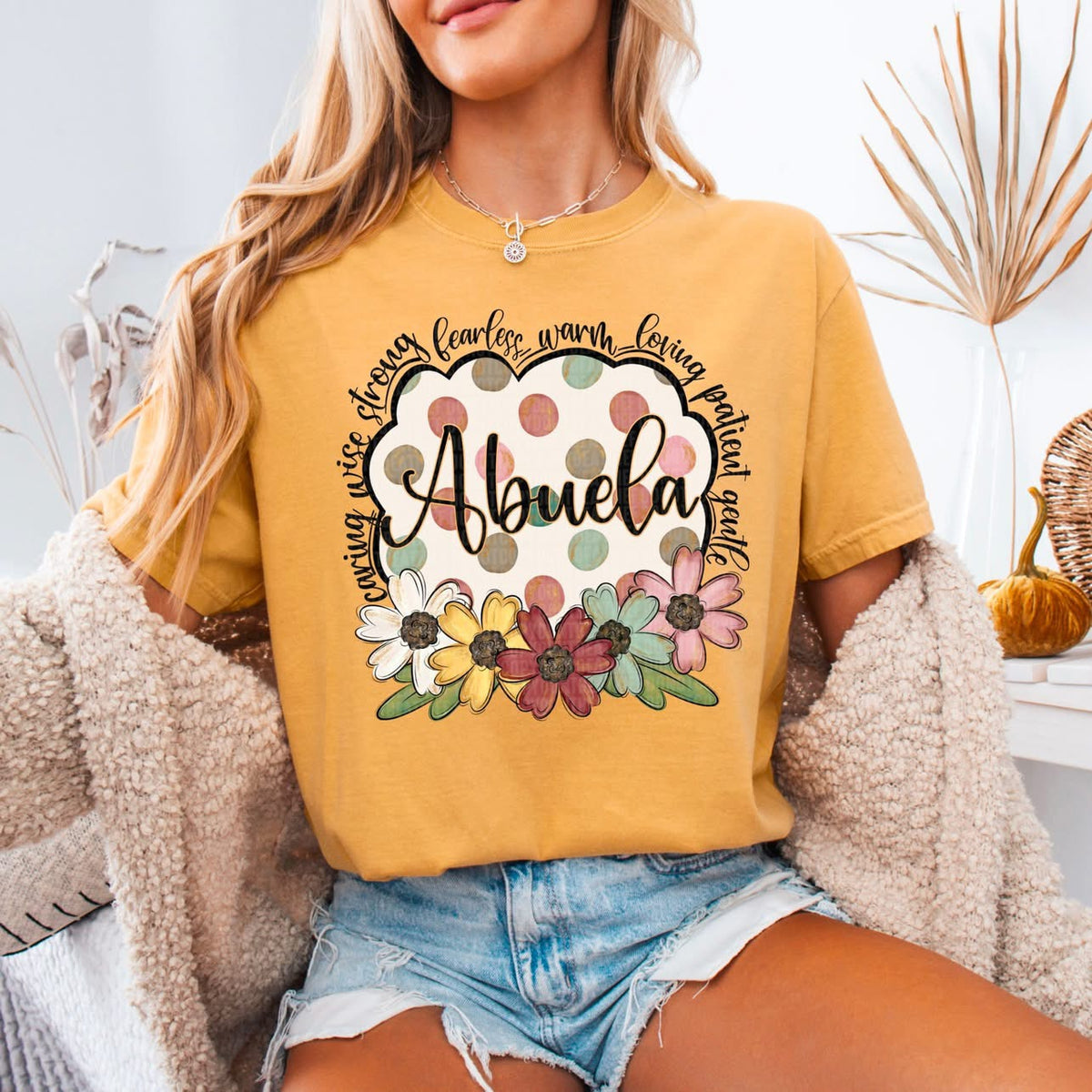 Flower & Polka Dot Names tee/sweatshirt
