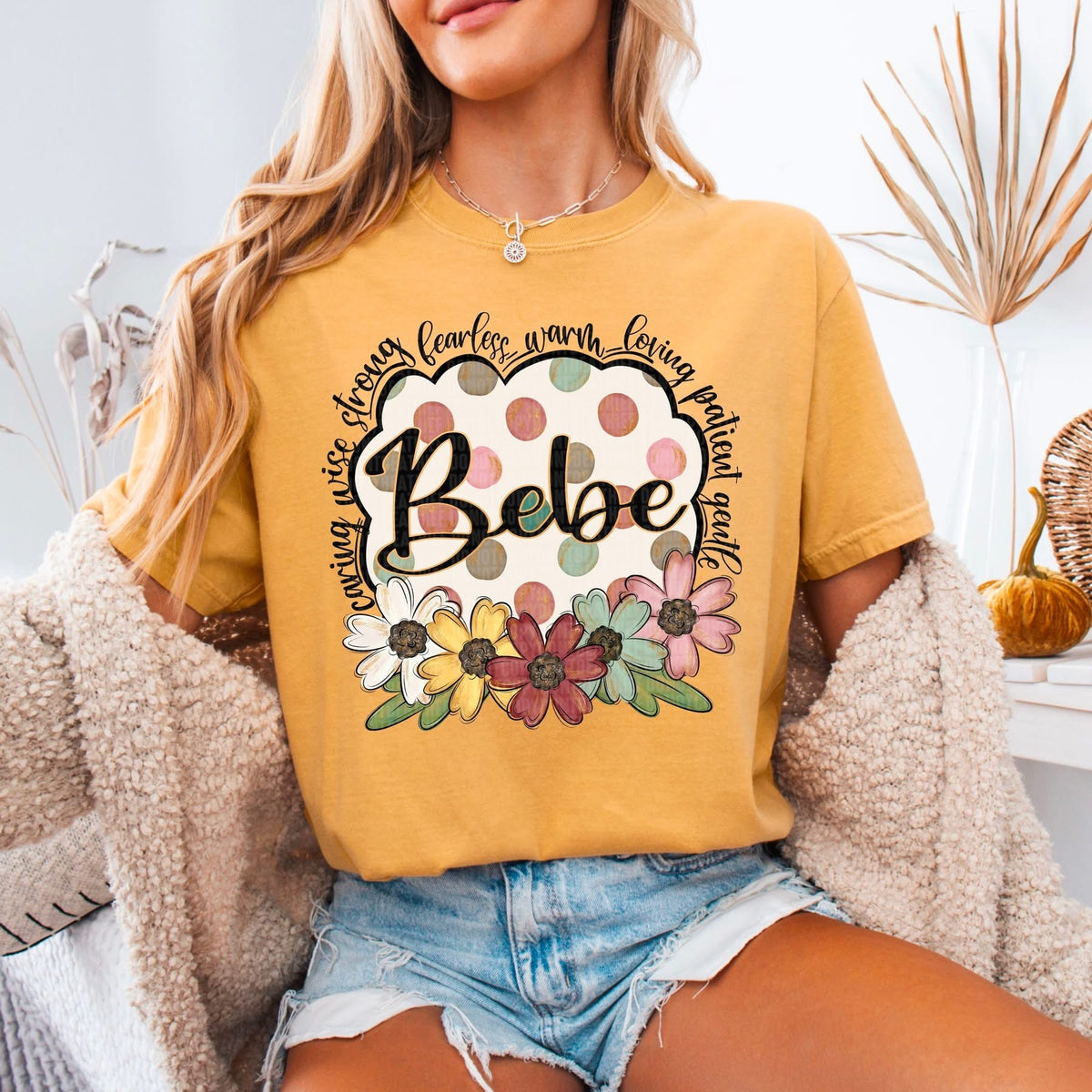 Flower & Polka Dot Names tee/sweatshirt
