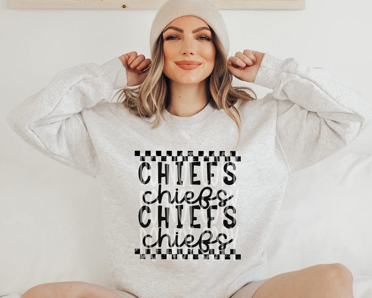 Checkered Mascots tee/sweatshirt