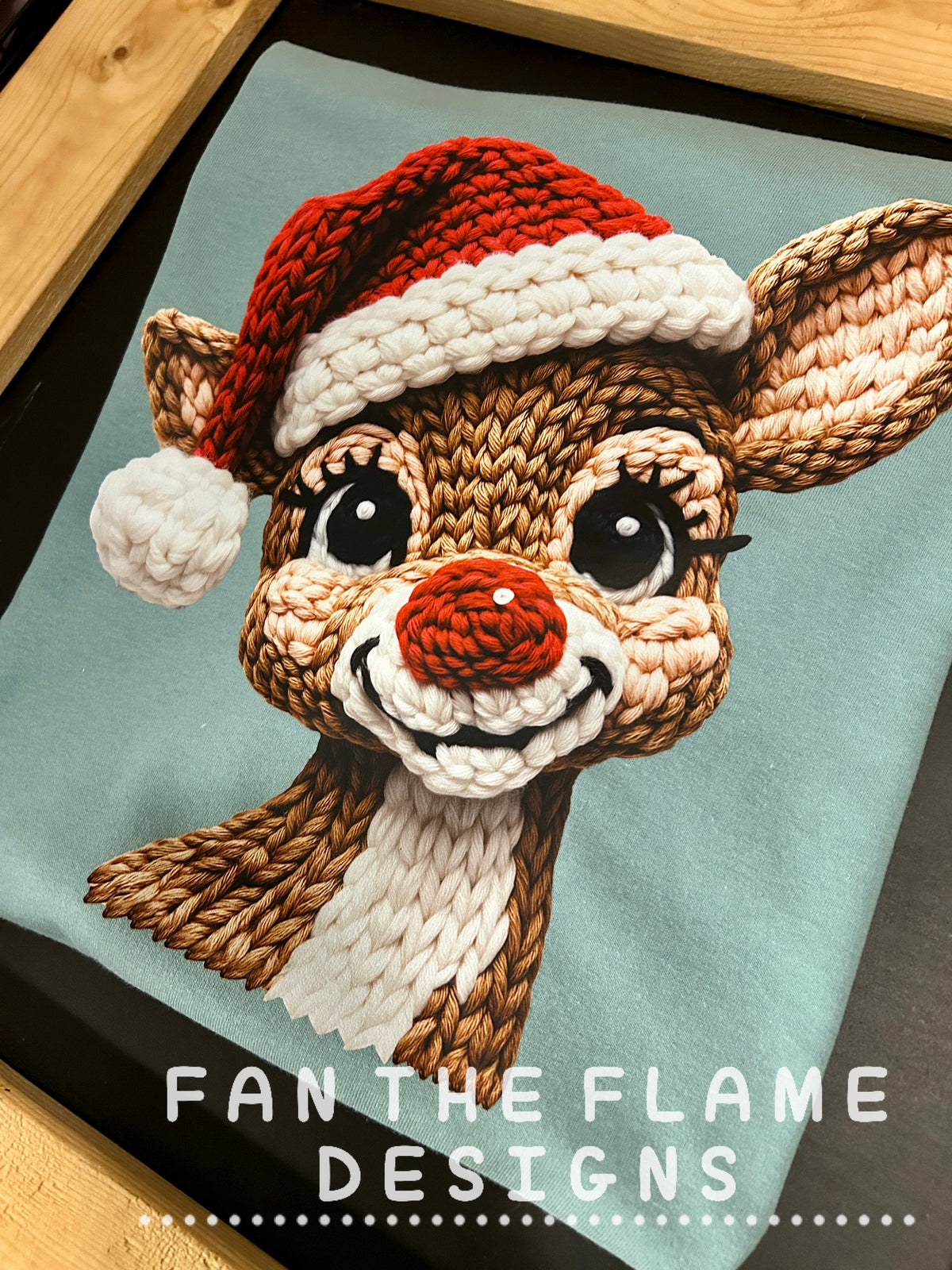 Christmas Reindeer Crochet Tee/Sweatshirt