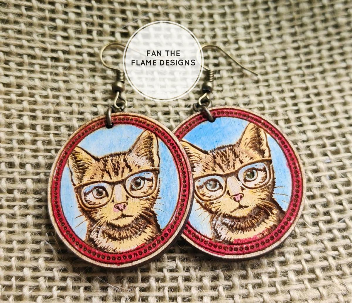 Animals with glasses Earrings