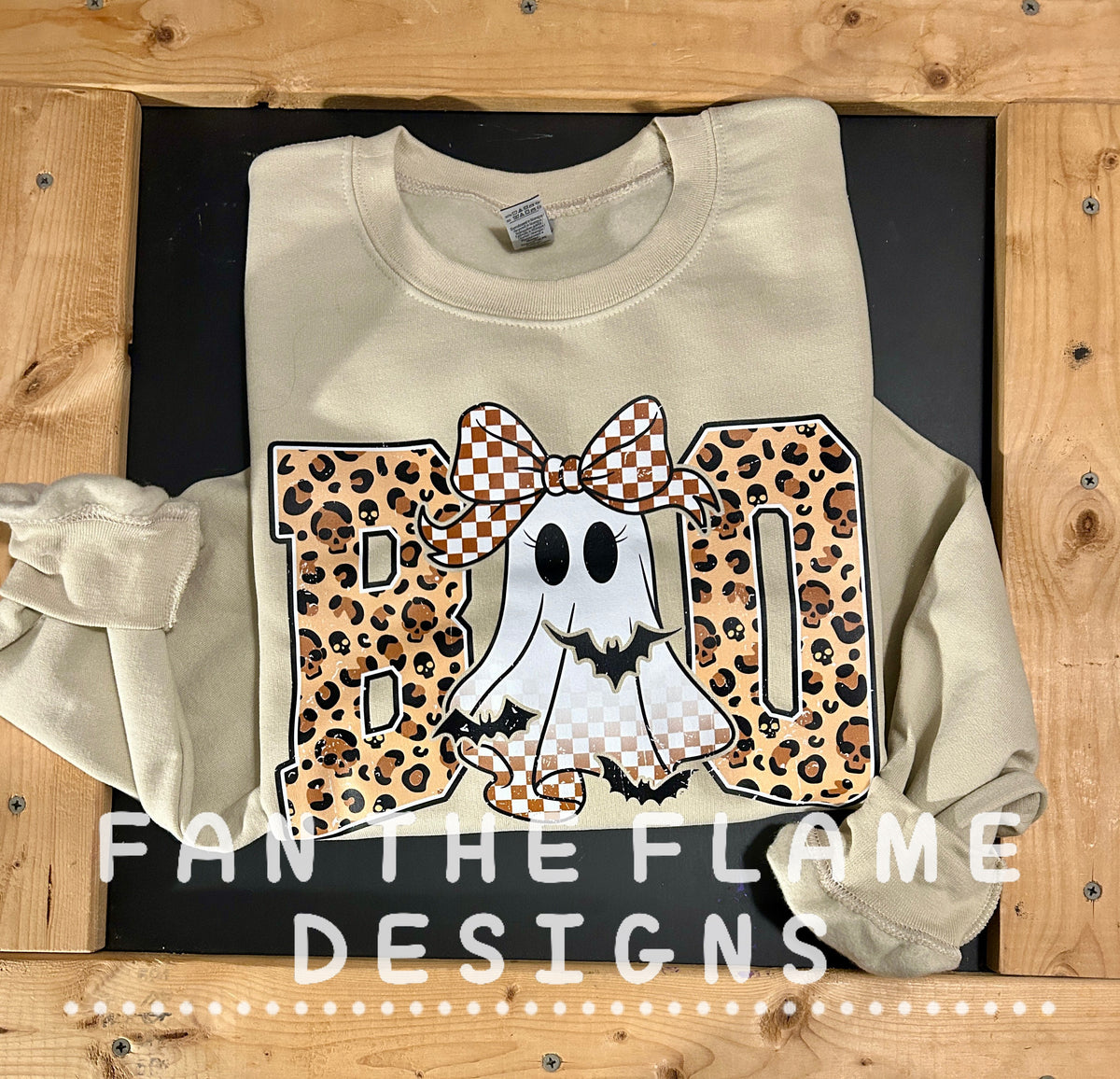 Leopard Boo with ghost Tee/Sweatshirt