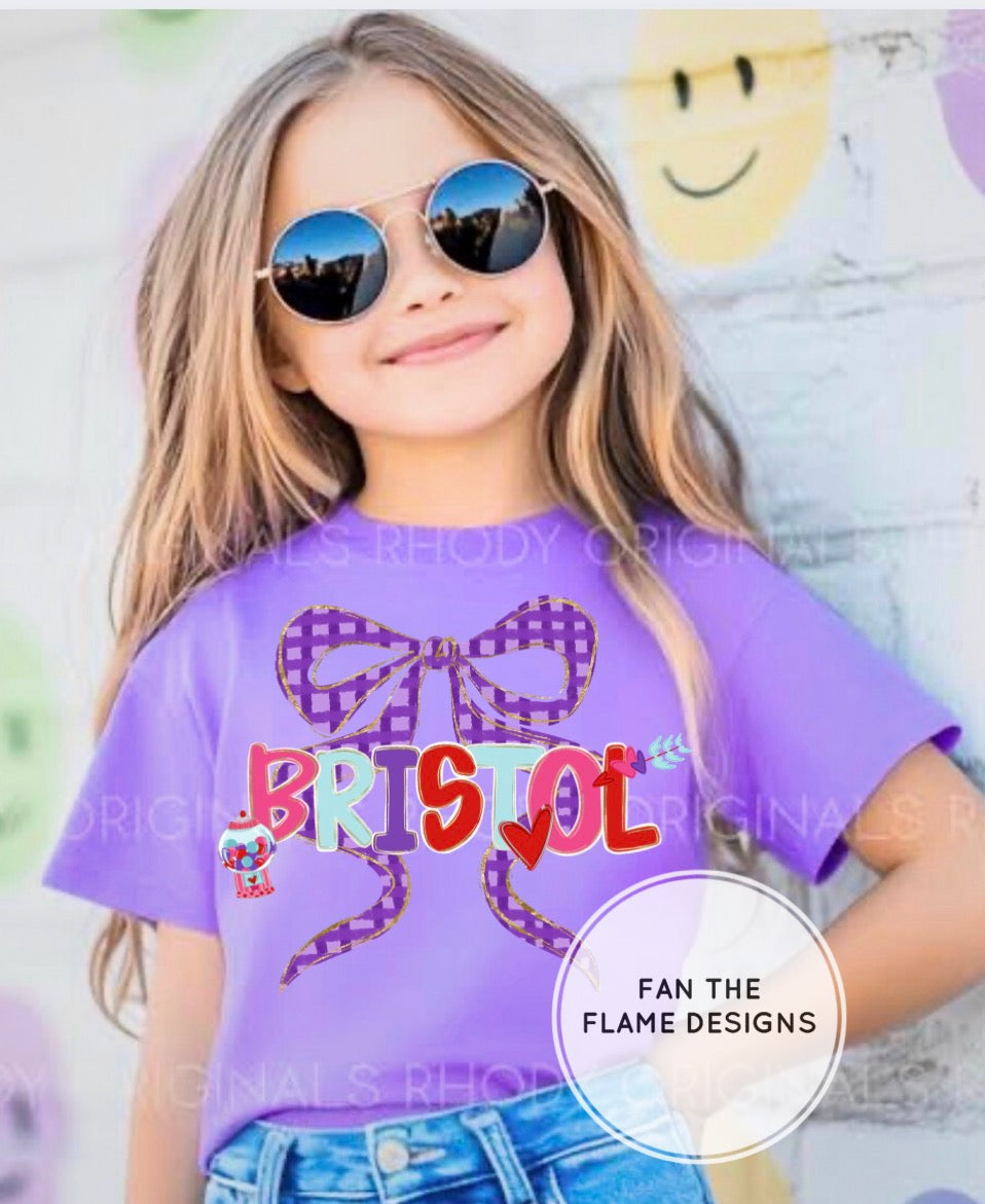 Personalized Valentine Alpha Short/Long/Sweatshirt