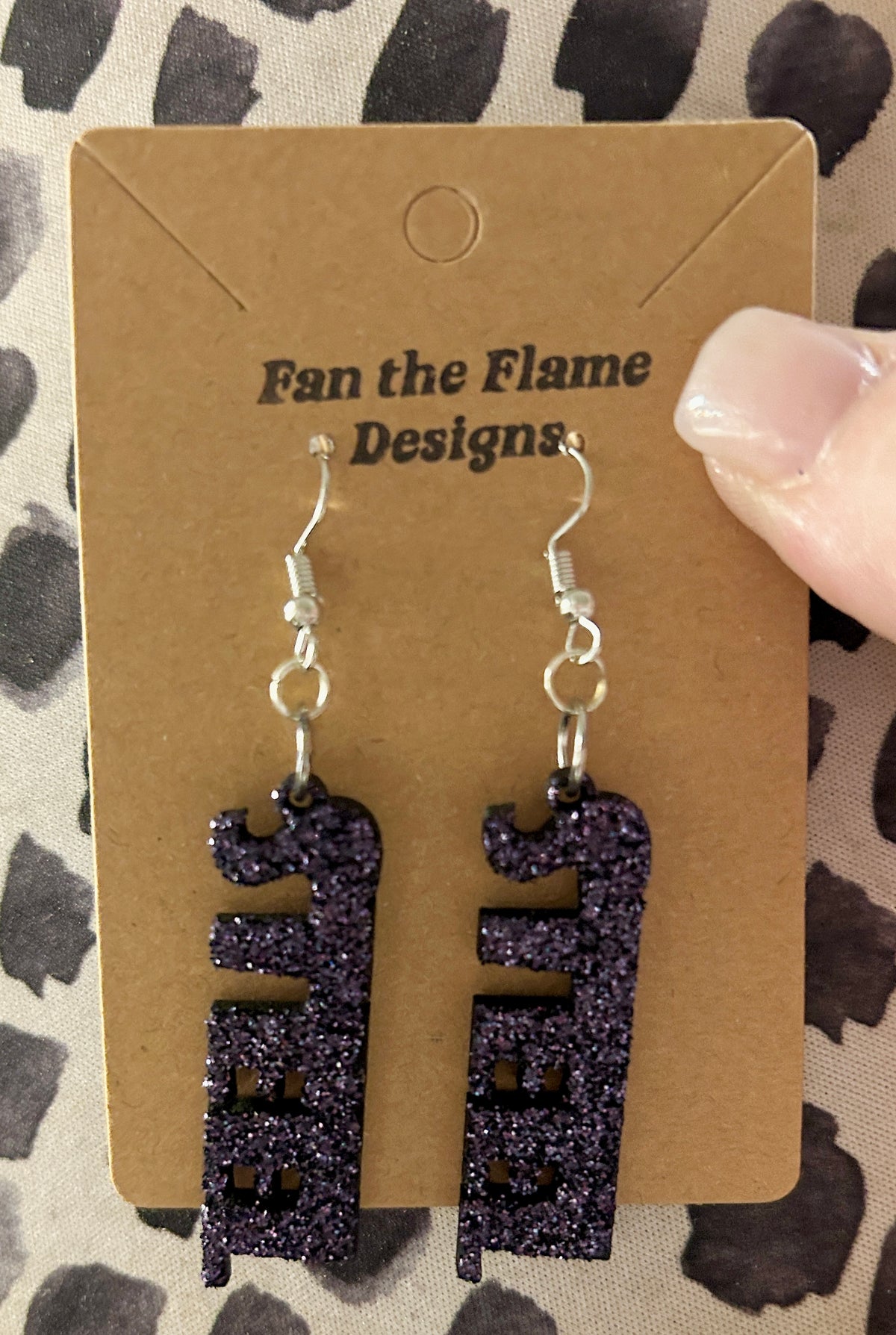 Handmade Steel Dangle Earrings
