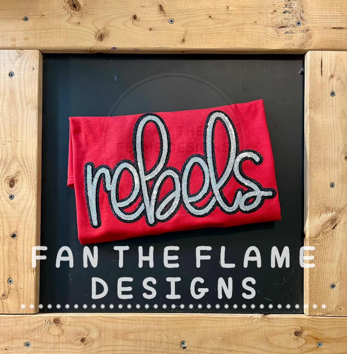 Rebels Sequin Patch Tee