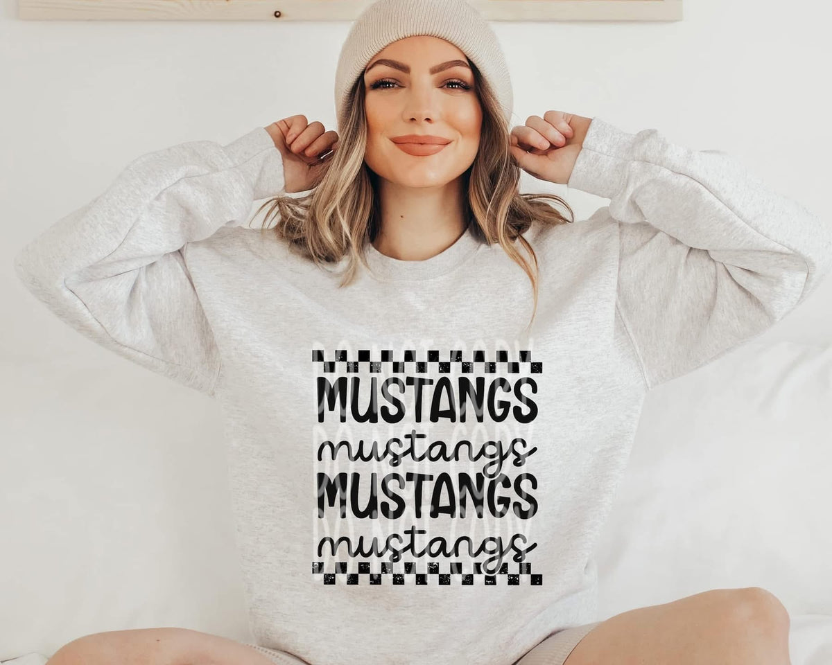 Checkered Mascots tee/sweatshirt