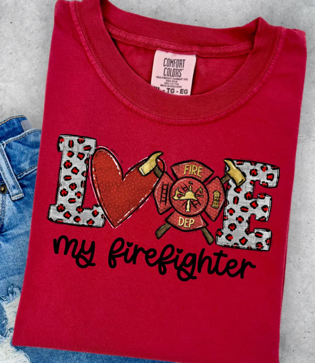 Love my fight fighter black tee/sweatshirt