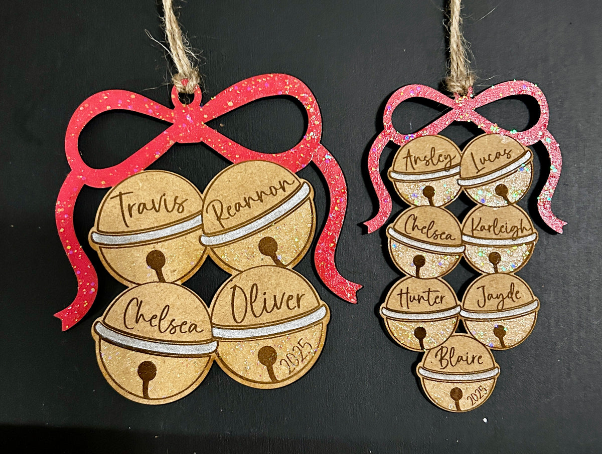 Personalized Family Bell Ornament