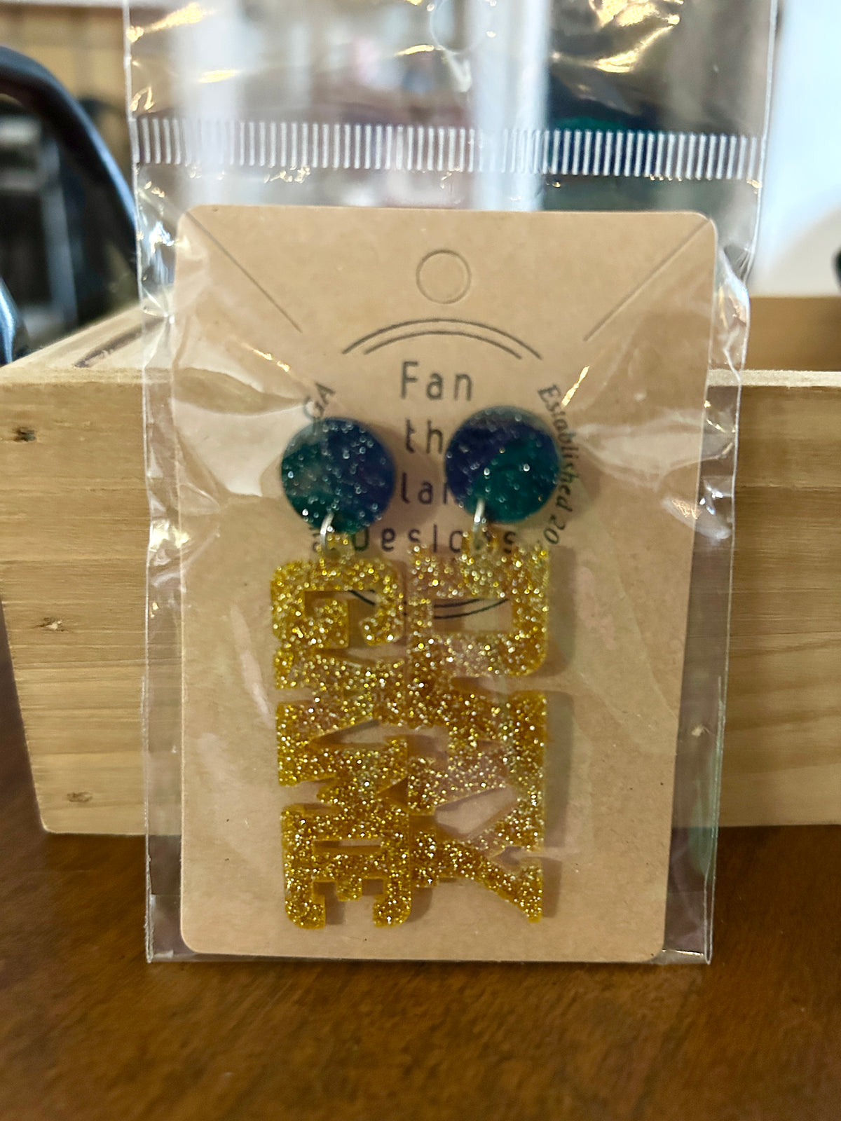 Game Day Acrylic Dangle Earrings