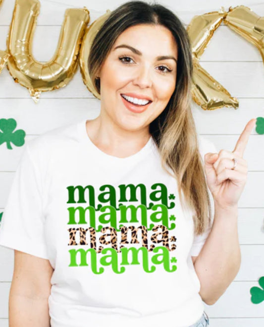 Stacked mama ST PATRICK'S DAY tee